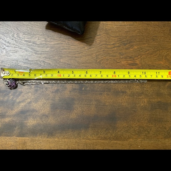 ITALY 925 STERLING SILVER NECKLACE STONE PENDANT - Picture 10 of 11